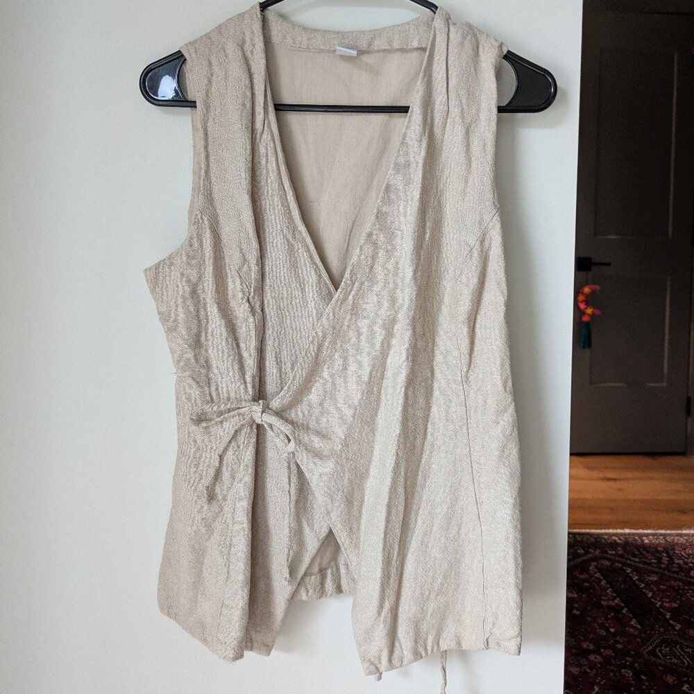 Linen vest top